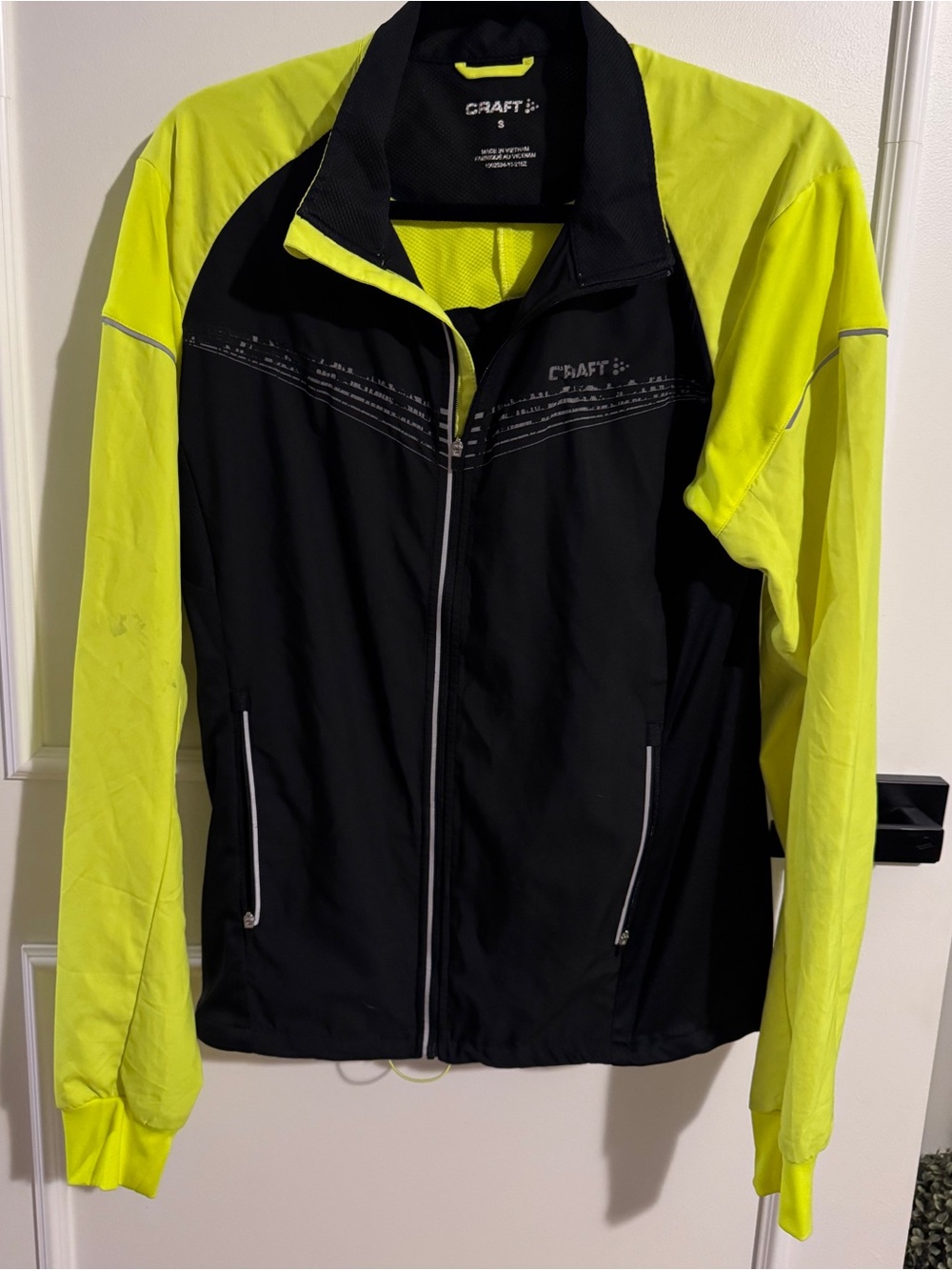 Craft Black & Neon Yellow Utility Wind Jacket